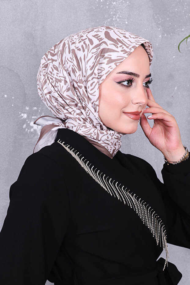 Soft Cotton Patterned Scarf - 5