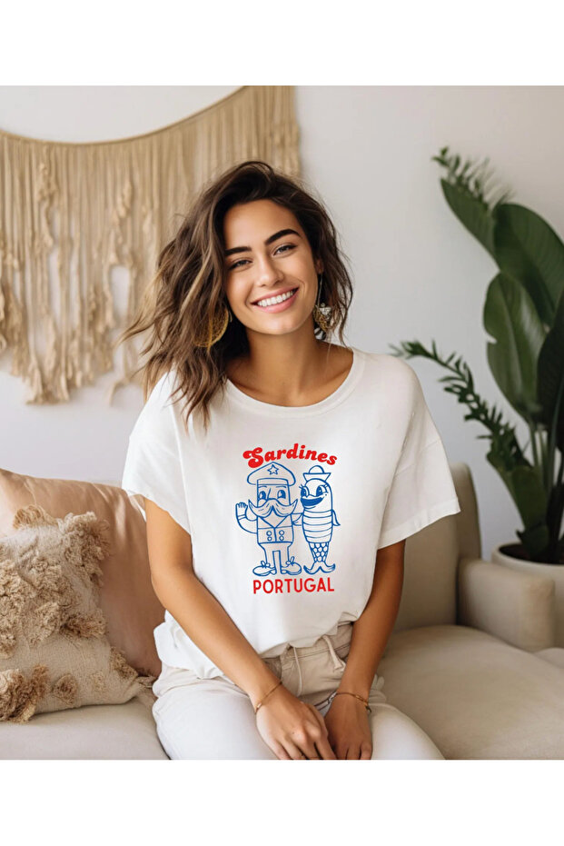 Sardines Portugal Printed T-Shirt – Fun Sailor Design
