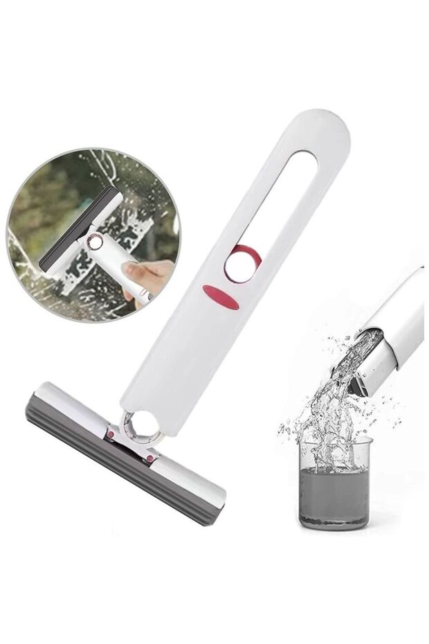 Mini mop universal, mop pentru multiple suprafete, mop geamuri - 2