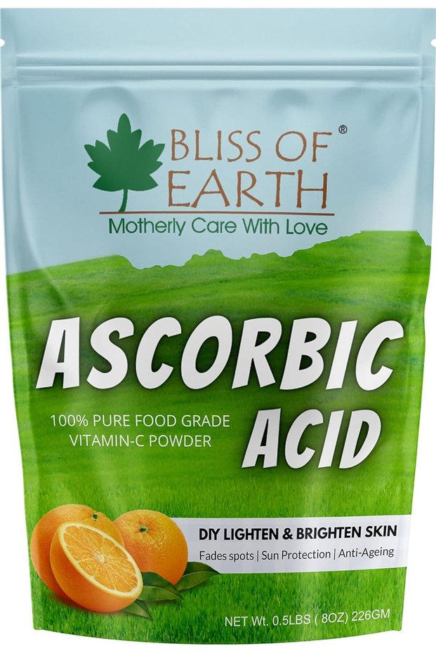 Ascorbic Acid Powder, 226g | Pure Food Grade Vitamin-C Rich Powder For Skin, Face & Cosmetic