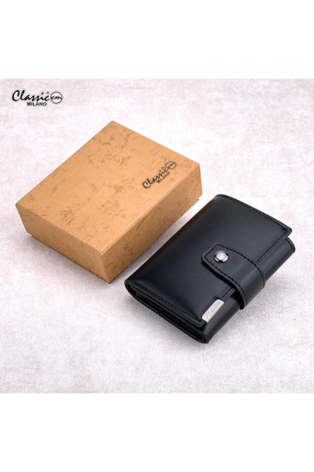 RFID Blocking Faux Leather Wallet for Men and Women