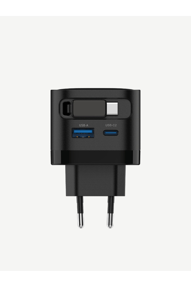 G855 Premium 35W 2 Girişli Type-C Kablolu GaN Şarj Adaptörü - 2