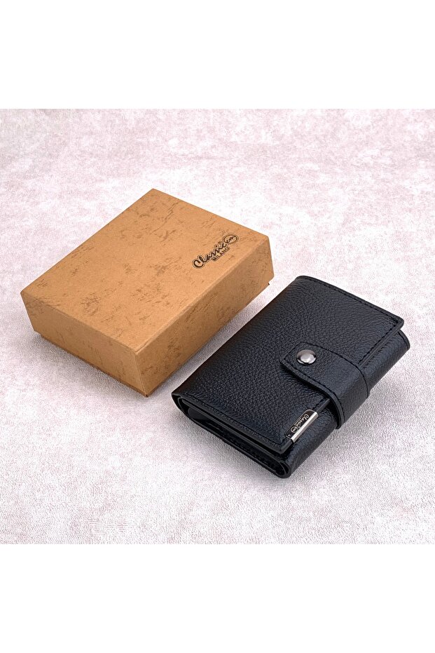 RFID Blocking Faux Leather Wallet for Men and Women