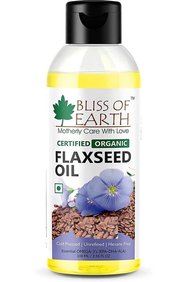 Flaxseed Oil Hair & Skin Nourishing Oil, 100ml | Cold Pressed Multi-Purpose Care, Hexane Free