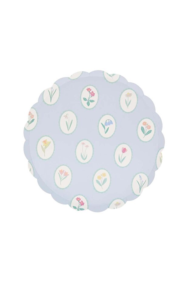 - Bloomsbury Çiçek Desenli Tabaklar - M - 8 Adet - 3