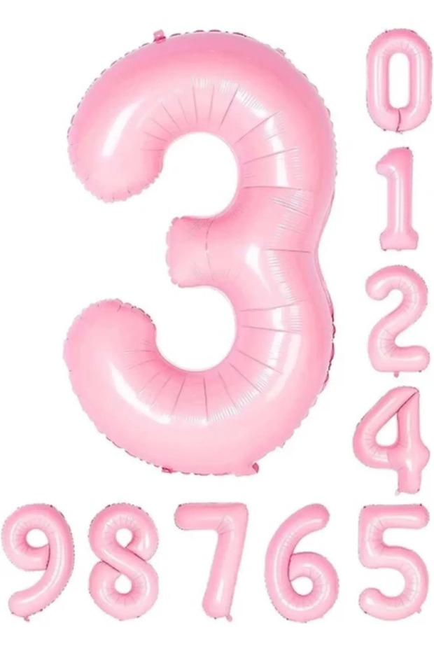 3 Years Old Pink Foil Balloon 34 Inch (76-82 cm)