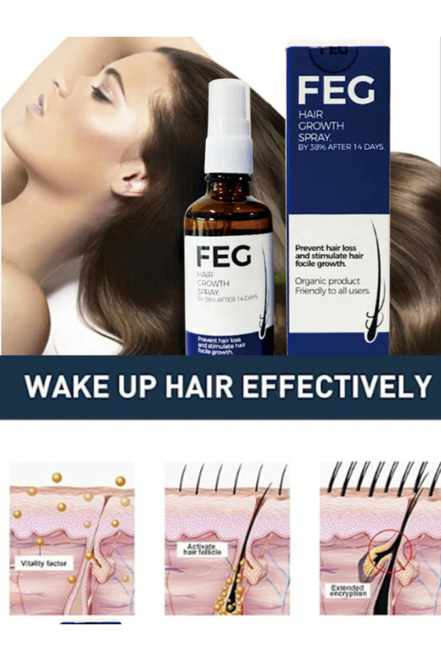 HAIR GROWTH SPRAY 50ML | Natural Growth of Hair | Reducing The Risk of Hair Fall and Breakage