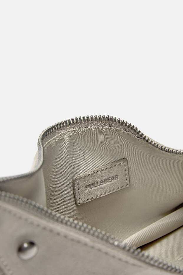 Püskül ve zımba detaylı kol çantası - 3