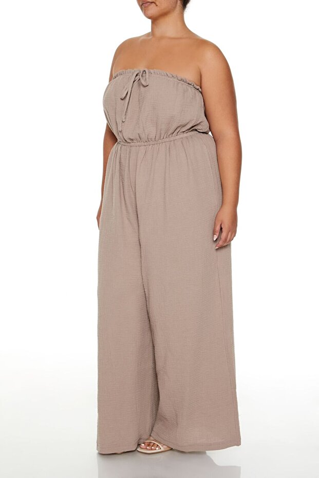 Plus Size Wide-Leg Tulum - 4