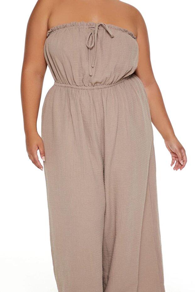 Plus Size Wide-Leg Tulum - 3