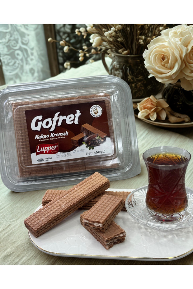 LUPPER Kakao Kremalı Gofret 450 gr (Glikossuz)