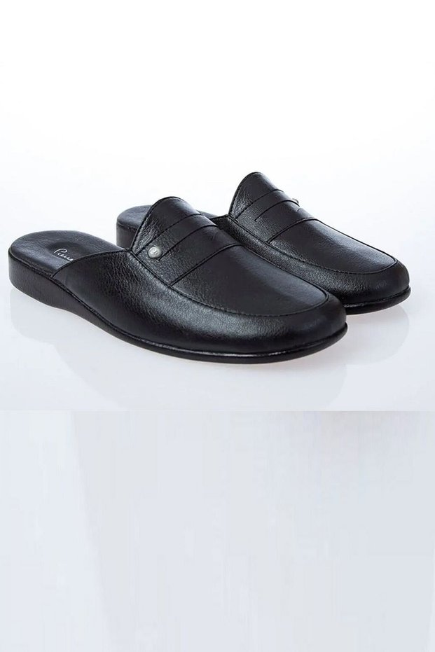 288 Men's House Slippers-Black