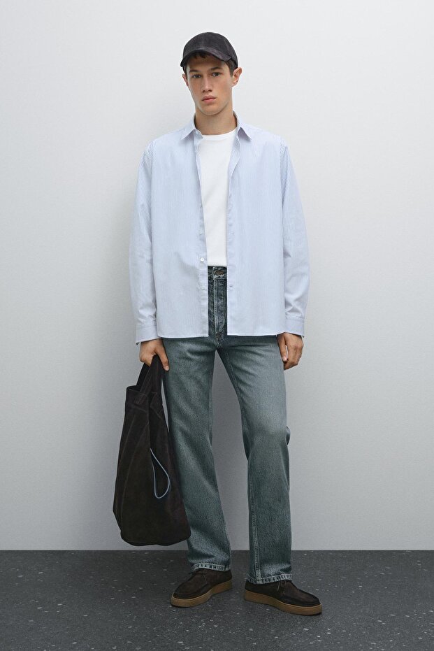 Regular fit %100 pamuklu gömlek - 1