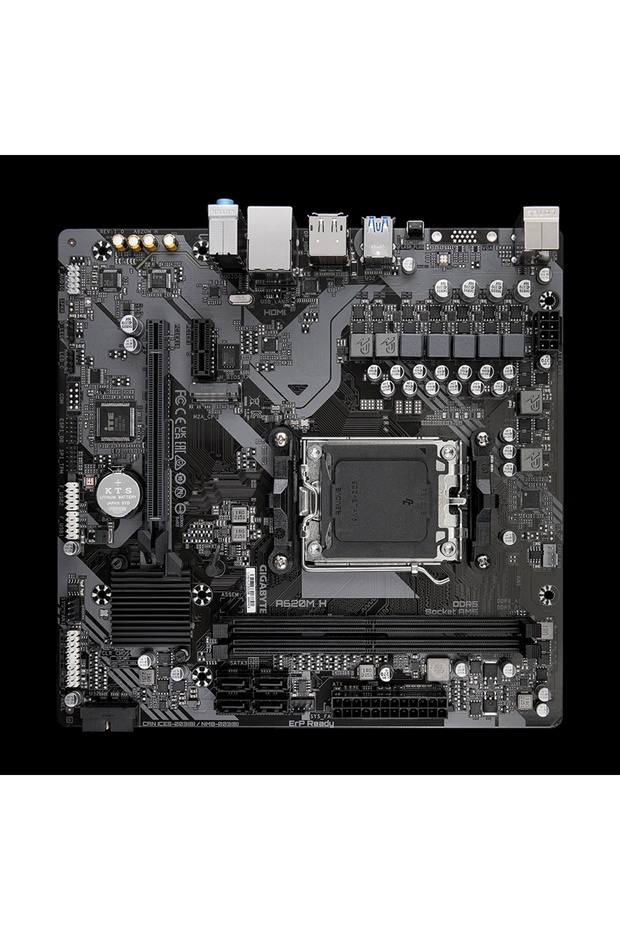 A620M H 6400MHz(OC) DDR5 Soket AM5 M.2 HDMI DP mATX Anakart - 4