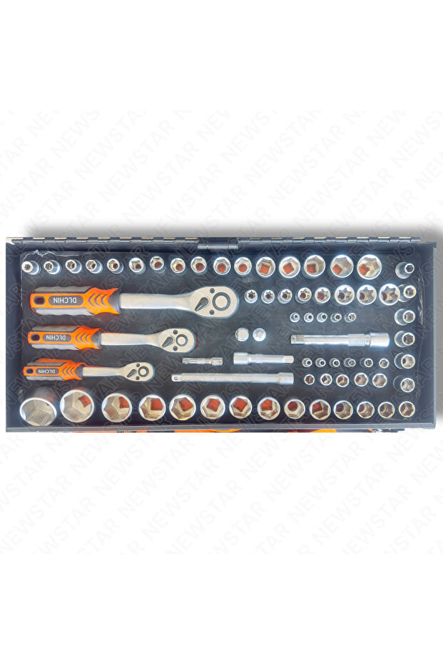 Full Professional Germany 72 Dis Oblique Circir 225 Piece Socket Set Auto Repairman Full Set 1/2-3/8-1/4 - 2