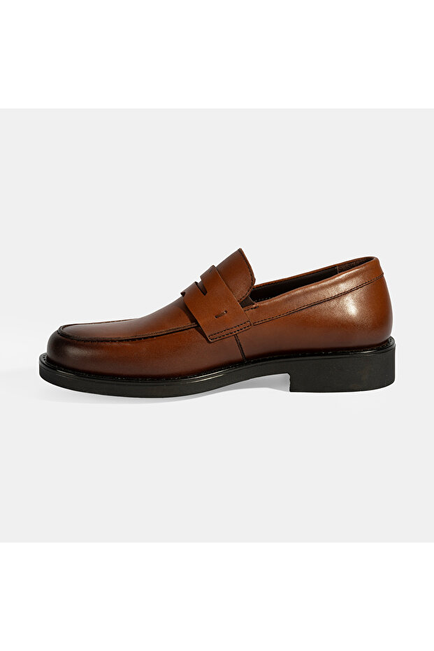 Erkek Taba Deri Loafer - 3