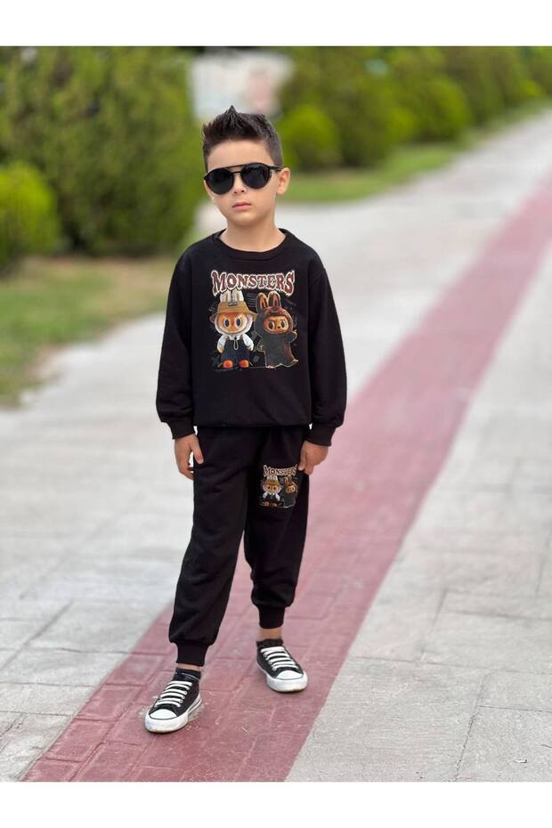 Boy's 3 Threads Unsharped Bottom Top Set - 5