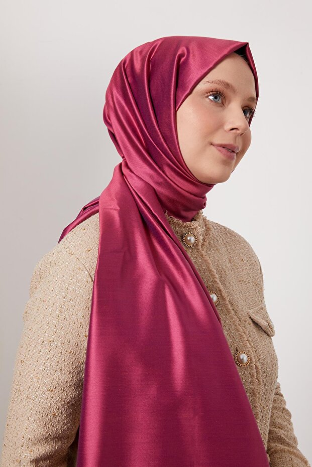 Mürdüm İpek Şal - 3