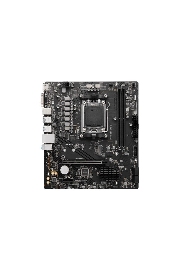 PRO B650M-B 6800MHz(OC) DDR5 Soket AM5 HDMI M.2 HDMI VGA USB 3.2 mATX Anakart - 2