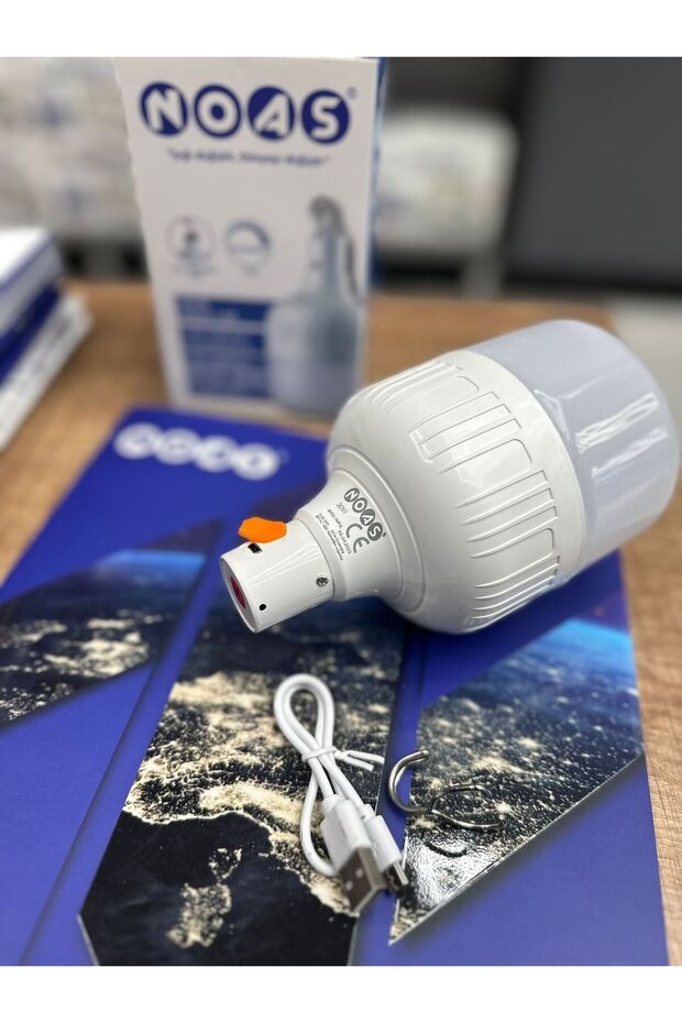 ŞARJLI LED AMPUL 30 WAT NOAS MARKA - 2
