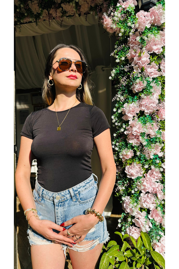 BACIS SİYAH BLUZ - 2