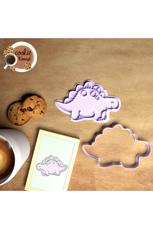 Baby Shower Mold Set Dinosaur # 5 – Cookie, Dough and Clay Compatible