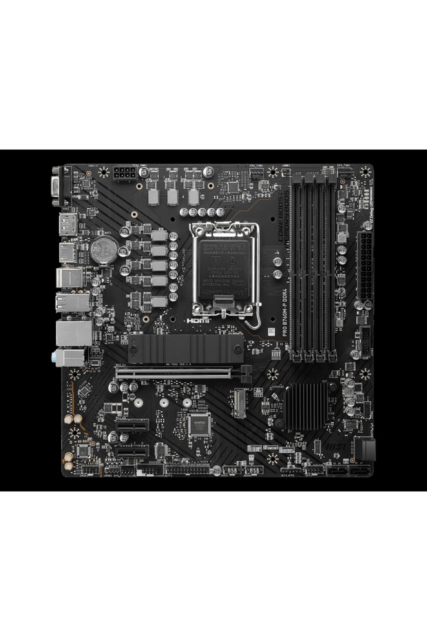 PRO B760M-P DDR4 4800MHz(OC) DDR4 Soket 1700 M.2 HDMI DP VGA mATX Anakart - 2