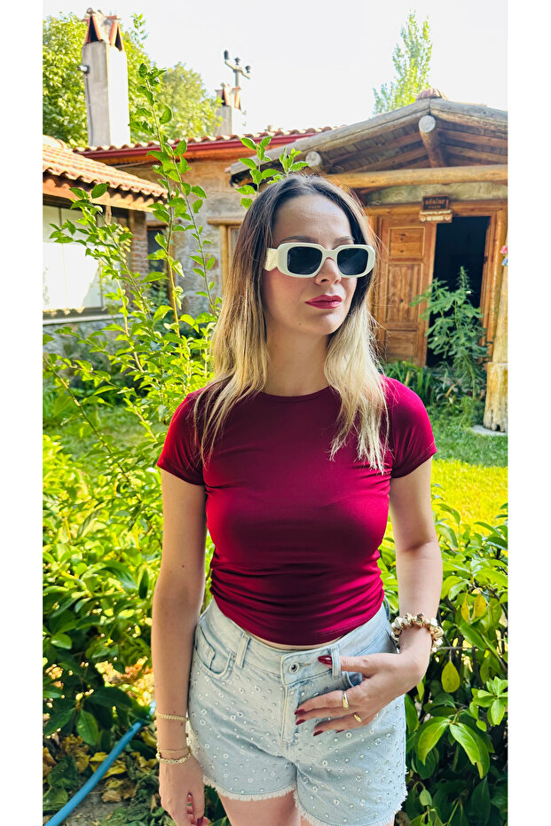 BASIC BORDO BLUZ - 1