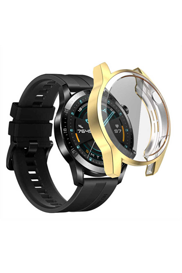 واقي شاشة هواوي GT2 مقاس 46 ملم CPPL Watch Gard 02 - ذهبي - 1