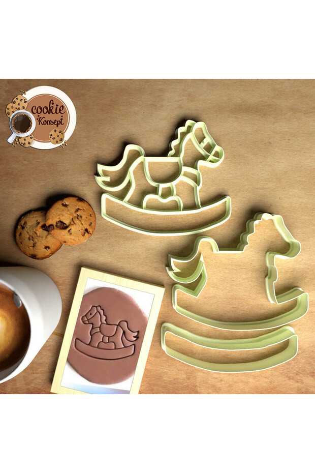 Baby Shower Mold Set Carousel – Cookie, Dough and Clay Compatible