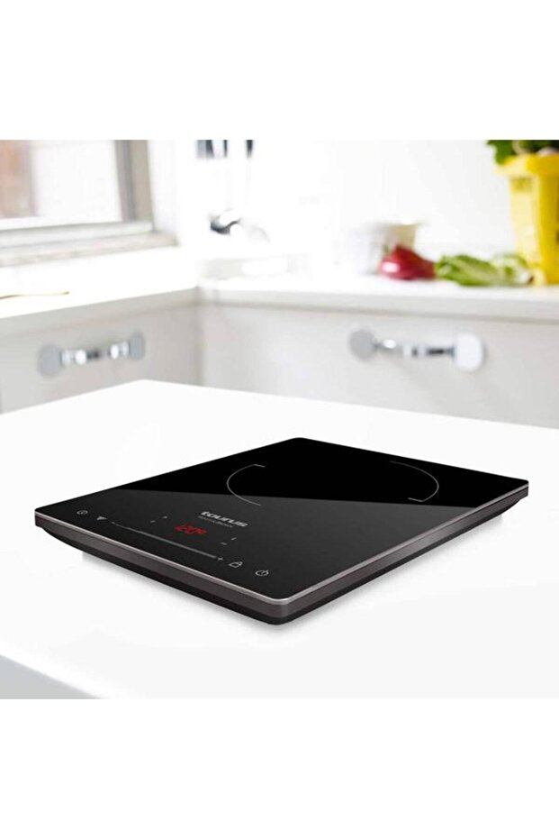 Induction Hob DARKFIRE, 2000 W, adjustable temperature 60ºC to 240ºC, 3-hour Timer (Black) - 2