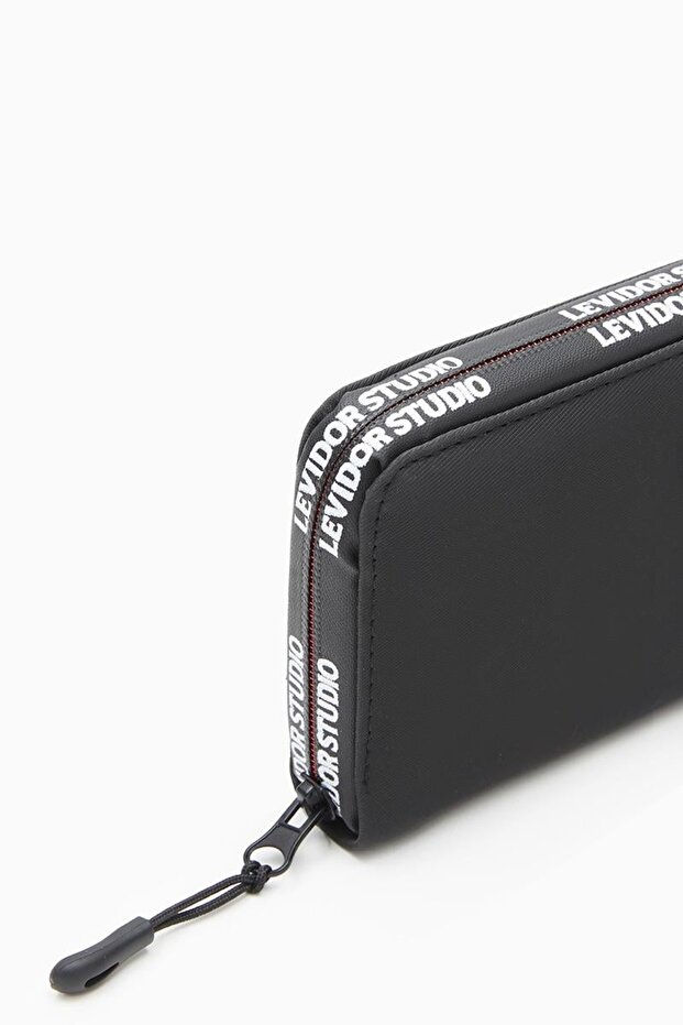 Black Textile Women's Wallet Levidor 920004