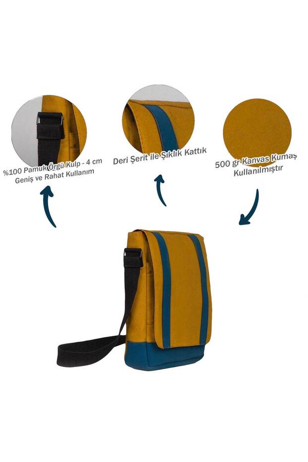 Red Dead Redemption 2 Red Text Heybe Çanta Sarı Renk - 5