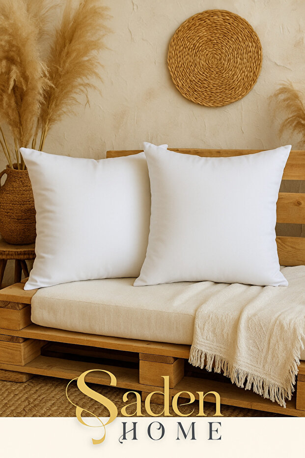 Double White Kirlent Cover, Kirlent Inner Pillow Cover, Cotton Ranforce Fabric