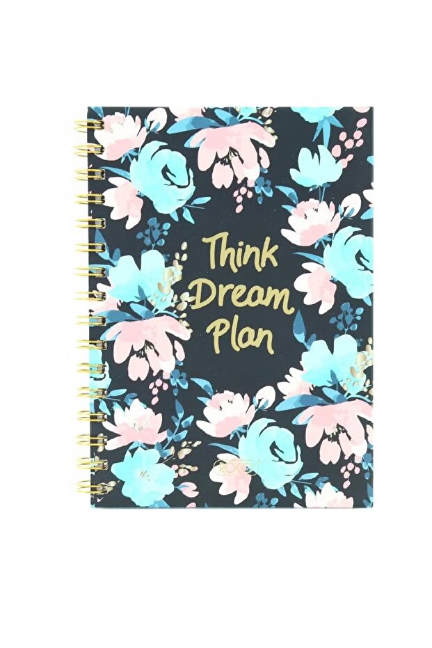 دفتر ملاحظات ThinkDreamPlan A5 - 80 ورقة (160 صفحة) ورق مسطر فاخر