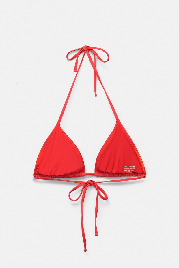 الجزء العلوي من بيكيني مثلث الشكل مزهر - 7