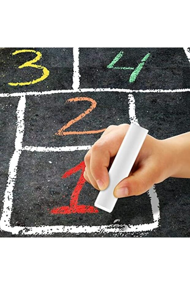Jumbo Sidewalk Chalk Box Set - 16 Assorted Colors - Roll Proof Design - 2