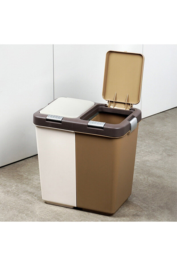 Plastic waste sorting container 2x10 l - 6