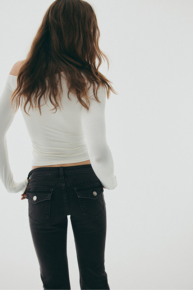 Flared Low Jeans - 4