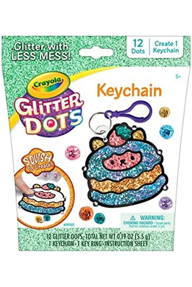 سلسلة مفاتيح منقطة لامعة، اضغط عليها لتصنع منها - 1