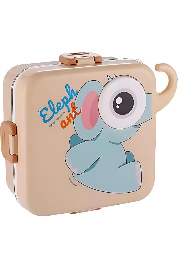 Kids Lunch Box Stainless Steel Insulated – Double Decker Leakproof Bento Box with Spoon, So