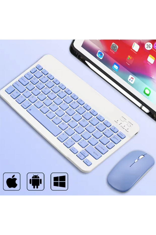 Galaxy S10 Plus 12.4'' X820 Uyumlu Standlı Kılıf Ve Dokunmatik Kalem Ve Klavye ve Mouse - 6