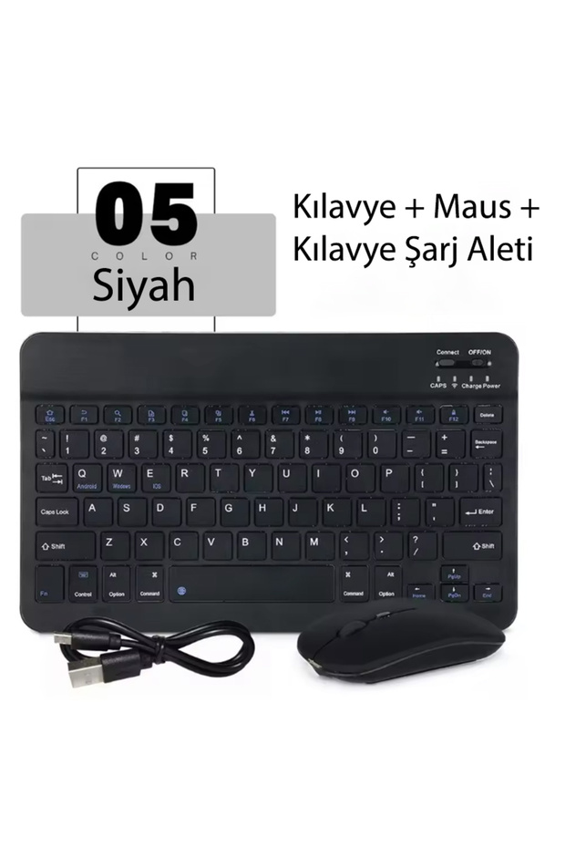 Galaxy S10 Plus 12.4'' X820 Uyumlu Standlı Kılıf Ve Dokunmatik Kalem Ve Klavye ve Mouse - 5