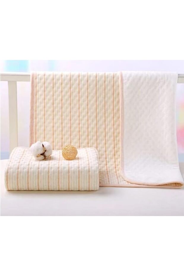 Waterproof Bed Pad, 4-Layer Washable Cotton Incontinence Underpad (70×90 cm) for Toddlers, Babies &