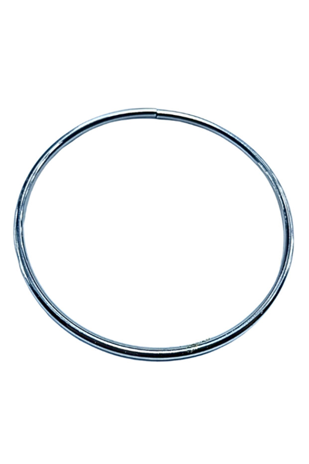 خاتم دائري فضي معدني 35 سم - 2