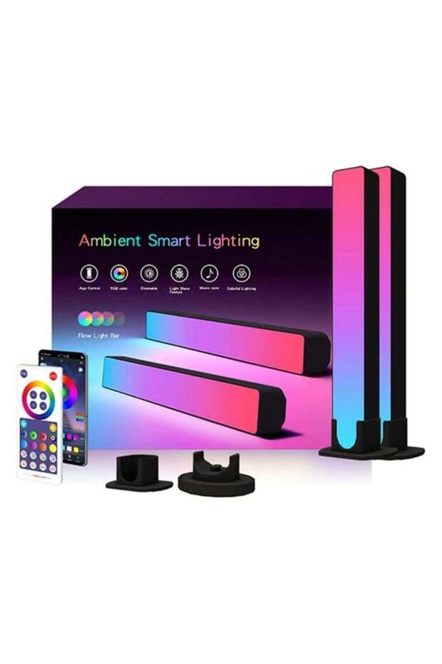 SHOPI mart LED Light Bars with Music Sync Bluetooth App & Remote Control RGB Smart Flow Lights with - 1