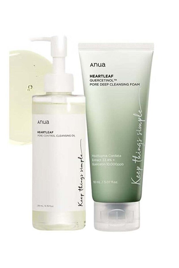 Heartleaf Pore Control Cleansing Oil & Deep Cleansing Foam