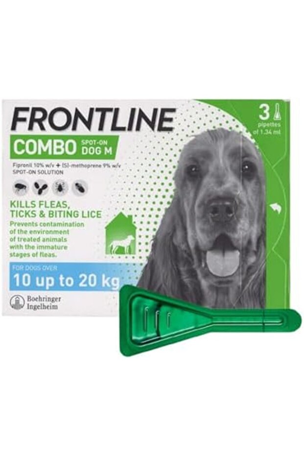 Combo Dog M (10-20 Kg) [Box of 3 pipettes]
