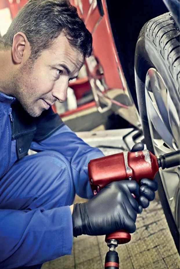 Siyah Nitril Eldiven Medium Beden 50'Lİ 5 Kutu - 4