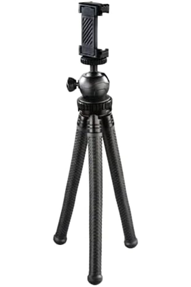 4605 FlexPro Tripod for Smartphone/GoPro/Photo Cameras, 27 cm Size, Black
